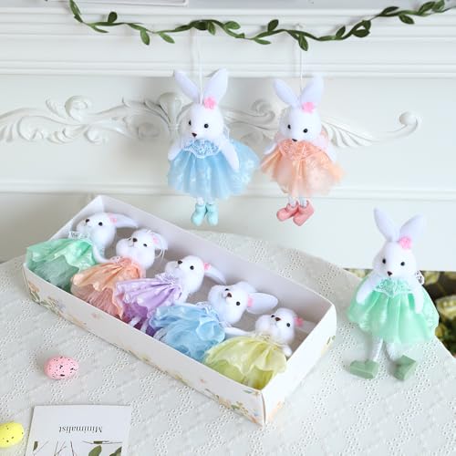 Pastel Bunny Statues