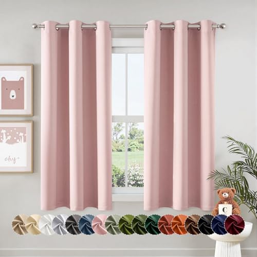 Dusty Rose Nursery Drapes