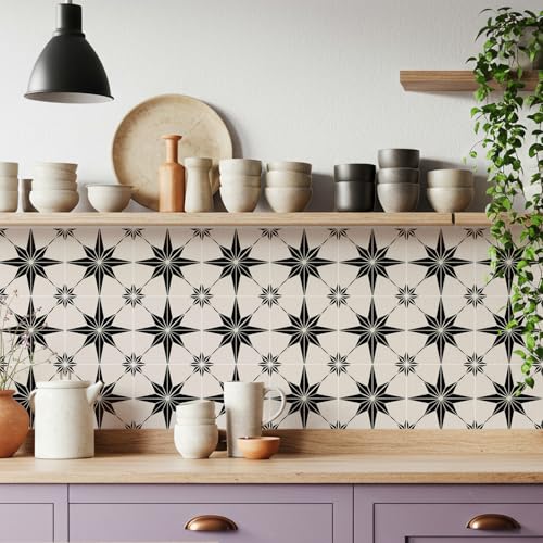 Patterned Peel and Stick Backsplash