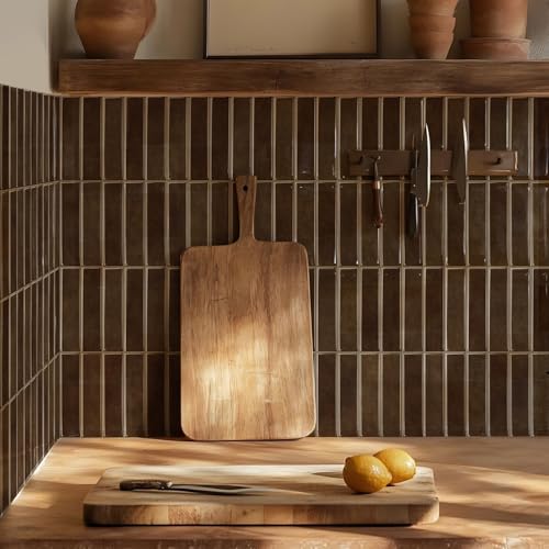 Peel and Stick Brown Mosaic Tiles