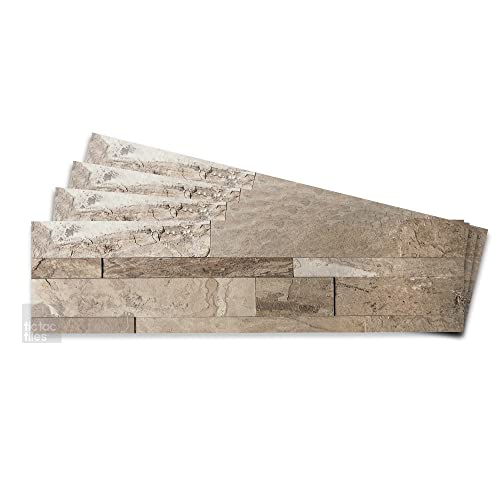 Peel and Stick Stone-Look Wall Tiles