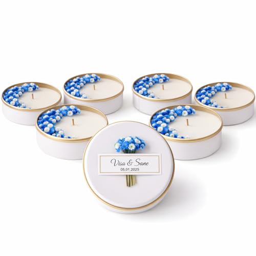 Personalized Blue Candles