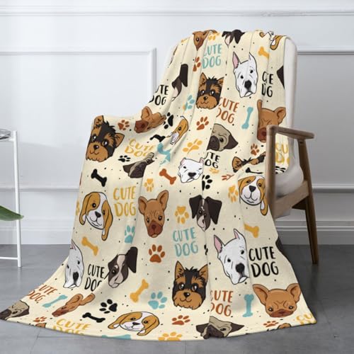 Plush Pet Patterned Throw