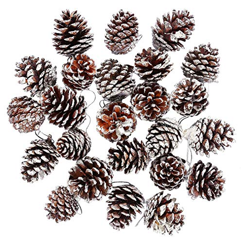 Festive Pinecone Christmas Ornaments