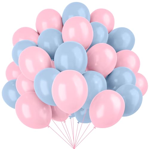 Pink and Blue Balloon Bouquets