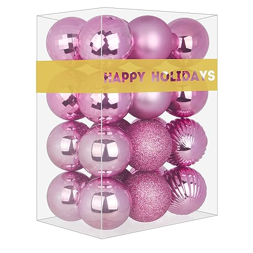 Pink Themed Christmas Bulbs