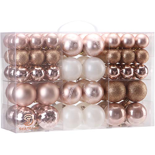 Pink and Gold Ornament Set