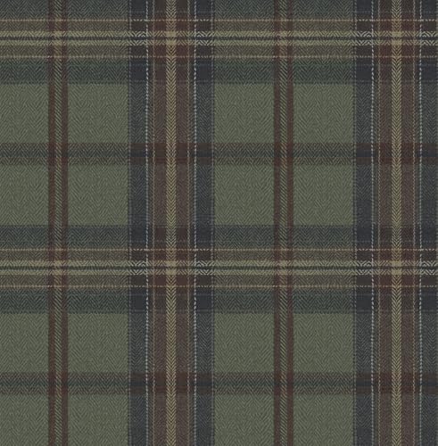 Plaid Fabric Wallpaper