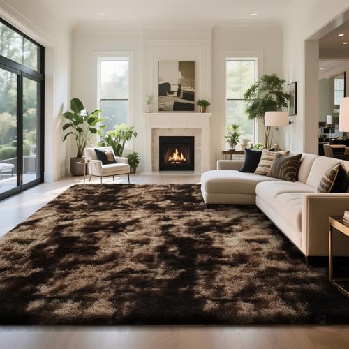 Soft Plush Cocoa and Gilded Floor Covering