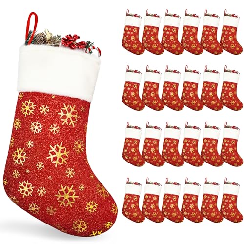 Plush Christmas Stockings Set