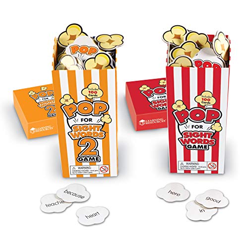 Popcorn-Themed Word Game Set