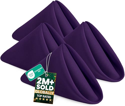 Plum Dinner Napkins