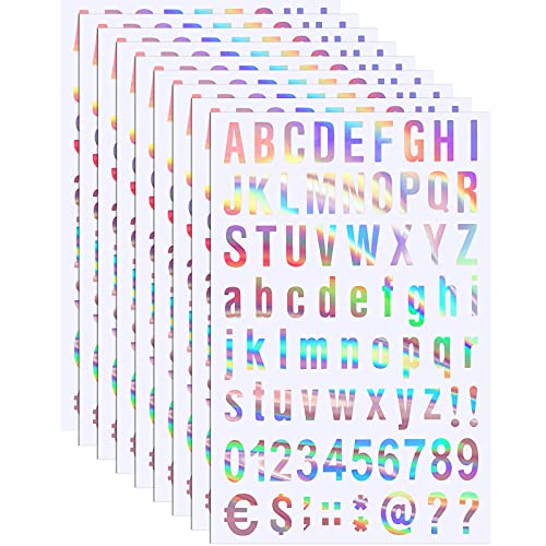 Rainbow Letter Stickers