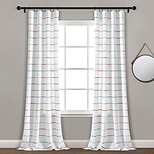 Rainbow Striped Drapes