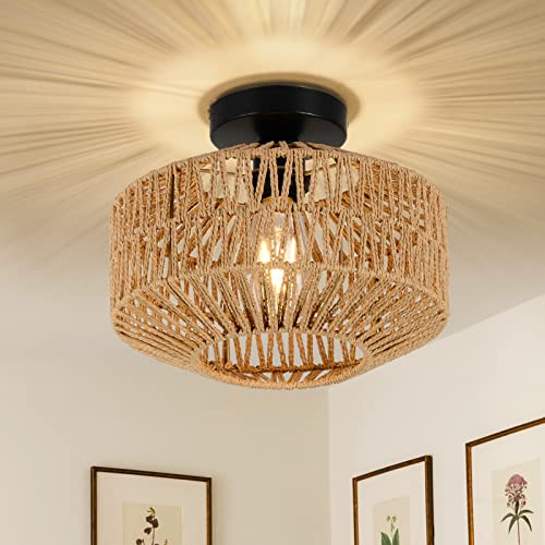 Rattan Pendant Light Fixture