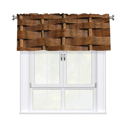 Natural Rattan Window Valance
