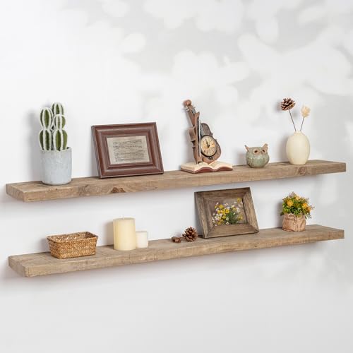 Reclaimed Wood Floating Shelf
