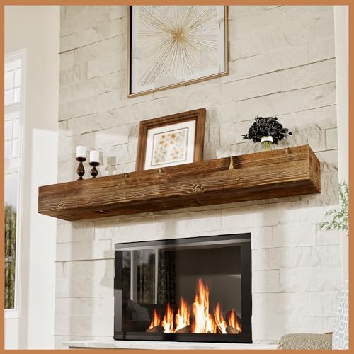 Reclaimed Wood Mantel Shelf