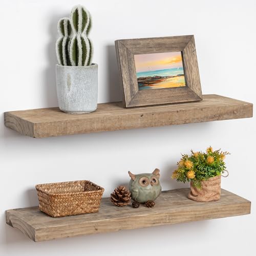 Reclaimed Wood Wall Shelves
