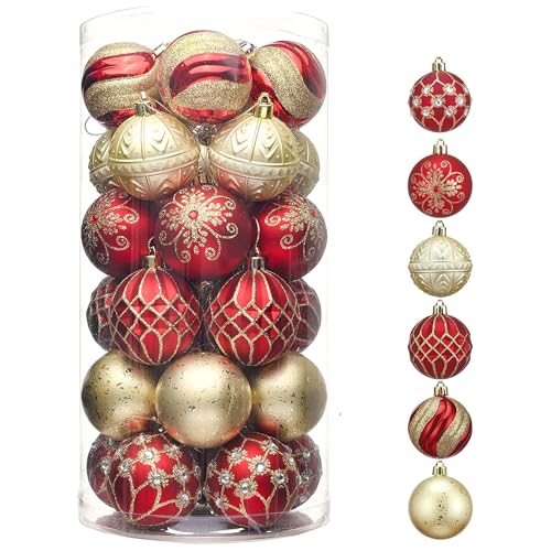 Crimson and Gilded Holiday Ornaments