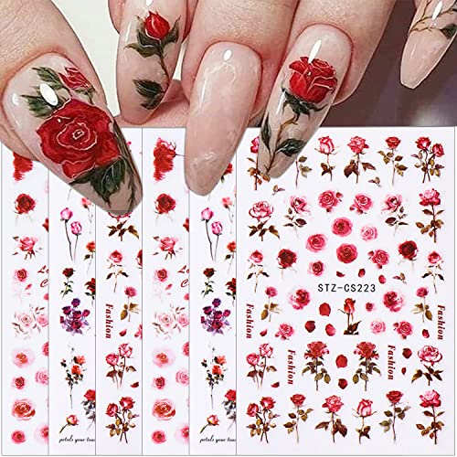 Rose Nail Art Stickers