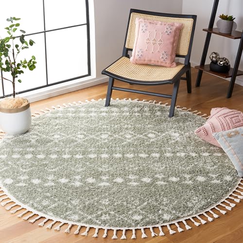 Round Fringe Nursery Rug