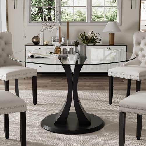 Round Glass Dining Table