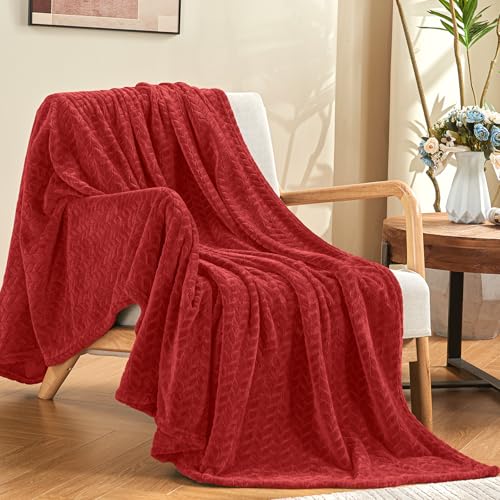 Ruby Red Bed Throw