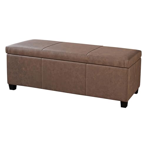 Rustic Cabriole Leg Ottoman