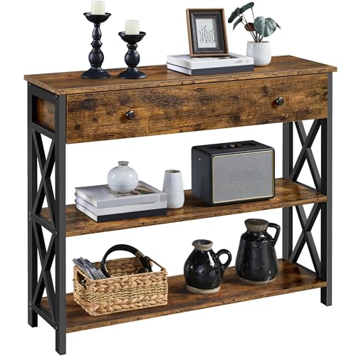 Rustic Console Table with Storage