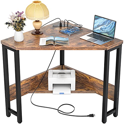 Rustic Small Corner Writing Desk