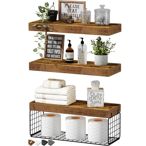 Rustic Floating Shelves