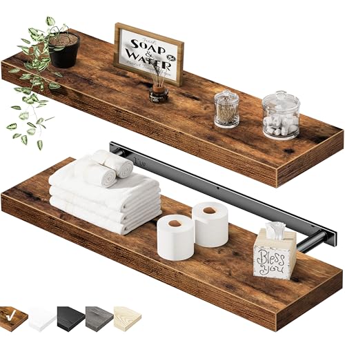 Rustic Floating Shelves