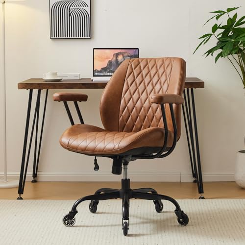 Rustic Leather Office Chair