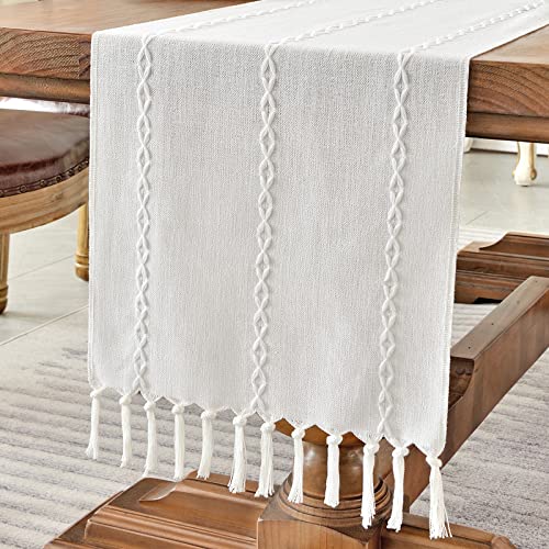 Rustic Linen Blend Table Runner