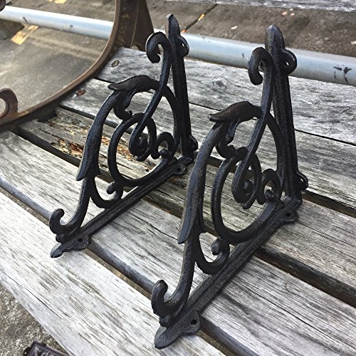 Rustic Metal Rail Brackets