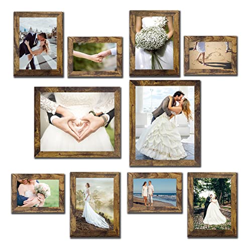 Rustic Wood Picture Frame Set
