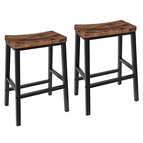 Rustic Wooden Bar Stools