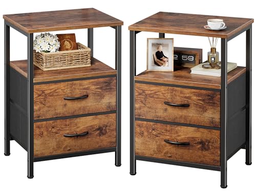 Rustic Wooden Nightstands