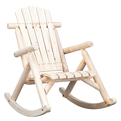 Rustic Wooden Rocking Chair