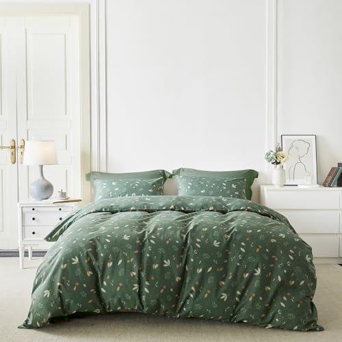 Sage Green and Botanic Duvet Cover