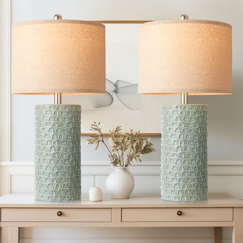Sage Green Ceramic Lamp