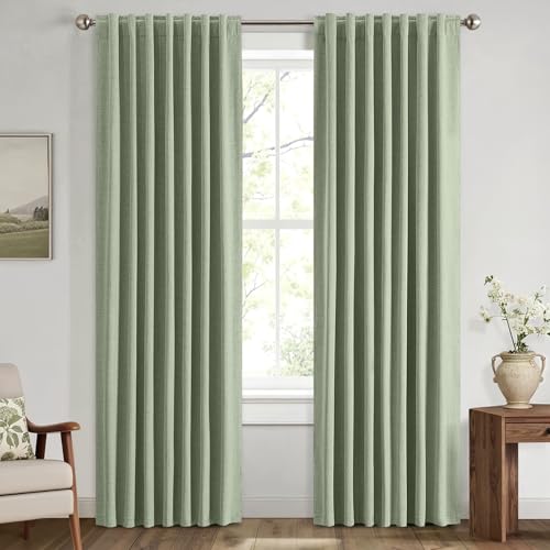 Sage Green Linen Curtains