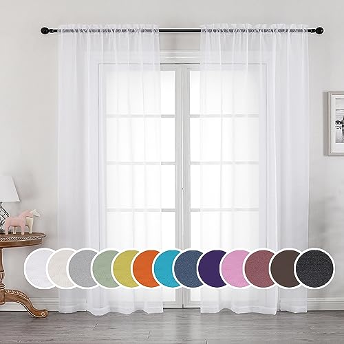 Sheer Curtain Rod Set