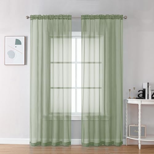 Sheer Green Curtains