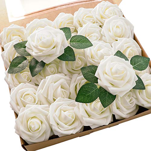 White Silk Roses