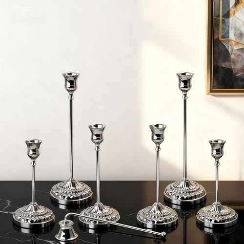 Silver Candle Holders