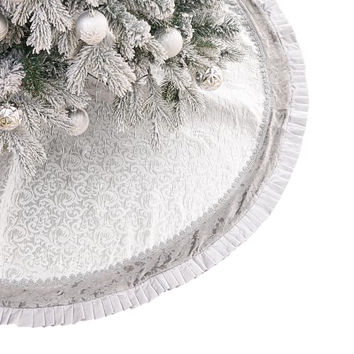Silver Christmas Tree Skirt