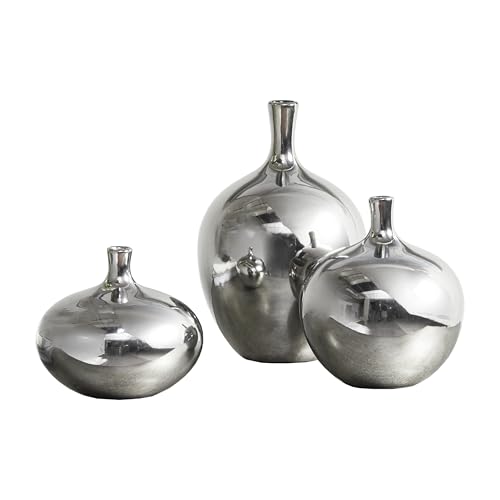 Silver Decorative Vases