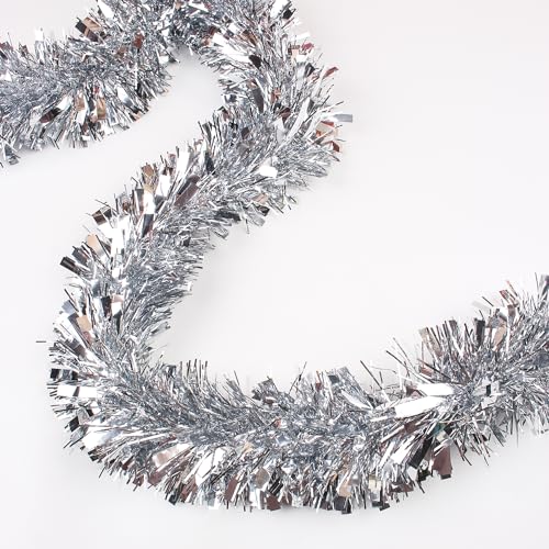 Silver Tinsel Garland